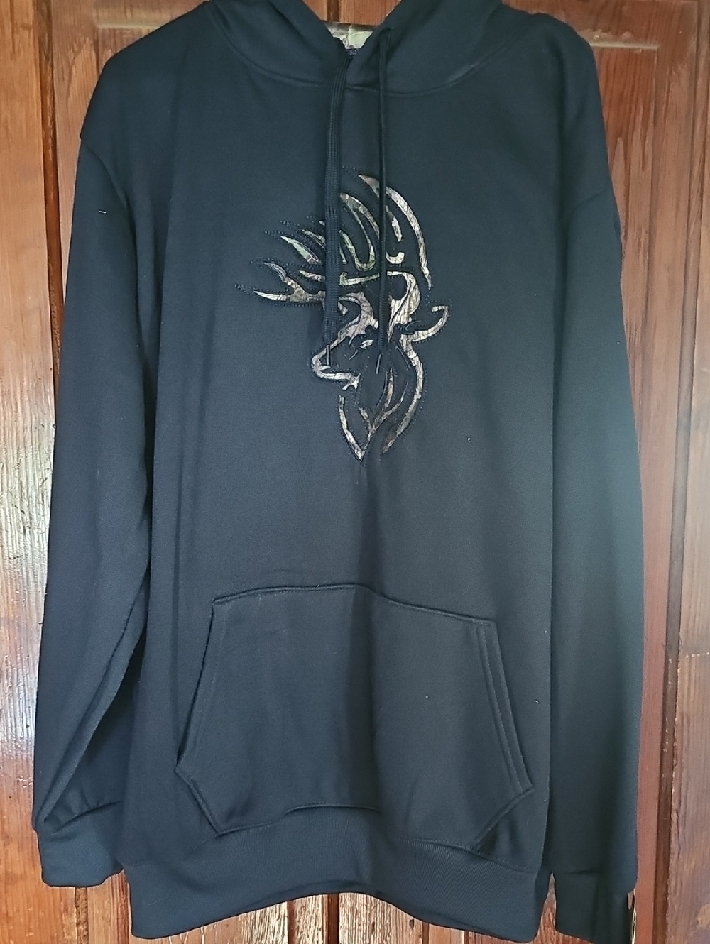 Mossy Oak NAVY Hoodie with Embroidered Deer Logo